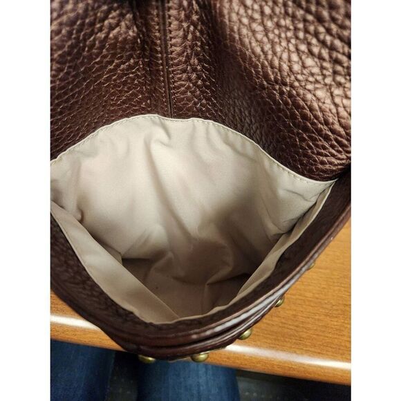 COLE HAAN VILLAGE PAILLETTE METALLIC LEATHER TOTE - Picture 12 of 12